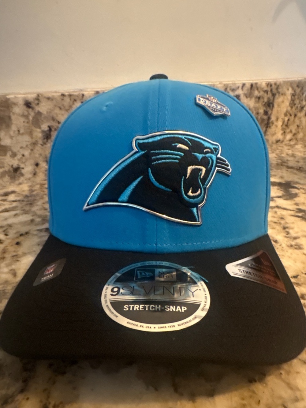 Carolina Panthers New Era 9FIFTY NFL Draft Stretch Snap Hat NWT